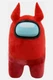 Toikido 12" Plush Red Devil Horns Among Us - 10541