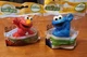 Playskool Sesame Street Friends Cookie Monster and Elmo Figurine Collectibles