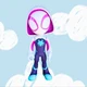 Supersized Ghost-Spider Action Figure, Spidey & His Amazing Friends, Hasbro, 9&rdquo;