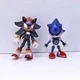 Jazwares Rare Metallic Shadow the Hedgehog and Metal Modern Sonic Figure Pair
