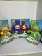 Set of 4 vintage 1998 Talking Playskool 16&rdquo;Teletubbies Plush Ragdoll Working Box