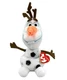 Plush Stuffed Ty Disney's Frozen OLAF 2014 Snowman Sparkly Beanie Baby 8" Animal