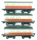 USED ERTL Thomas & Friends "Set of Three Coaches" Toy Trains (no Box)