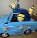 Universal Studios Minions Collectible Car Blue with Minion Figures Animation