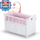 Badger Basket Wooden Toy Doll Bed Storage Mobile And Bedding To Pretend And