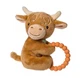 Taggies Hetty Highland Cow Soft Toy Teether Rattle &ndash; 5.5&rdquo; Long