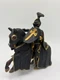 Schleich Black Knight W/Shield on Horse Set Joust Tournament 2004 Figure