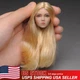 US YMTOYS YMT029C 1/6 Girl Head Sculpt Long Blonde Hair For 12" Female PH Figure