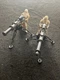 Lot Of 2 KENNER 1996 STAR WARS  SNOWTROOPER FIGUREs W/ E-WEB HEAVY BLASTER