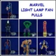 MARVEL FANTASTIC 4 MINI FIGURE LIGHT FAN LAMP PULL CONNECTOR NEW   PICK ONE