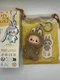 Pop Mart The Monsters Labubu Pin For Love LETTER B plush keychain pendant