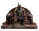 Diamond Select Star Wars Premier Mandalorian Boba Fett on Throne Statue