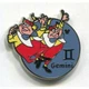 Disney Pin Alice in Wonderland Tweedledee Tweedledum Gemini Zodiac Hidden Mickey