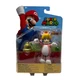 Nintendo Super Mario Action Figure 4 in CAT PEACH w/ Super Bell Jakks Figure New