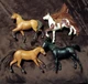 DreamWorks Spirit Riding Free 6&rdquo; Toy Horses Spirit & Boomerang w/Saddle Lot Of 2