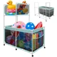 Pool Float Storage Organizer, 2-in-1 Extra Large 350 Gallon Outdoor Pool Toy ...
