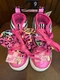NWT NICKELODEON JOJO PINK ANIMAL PRINT BOW STRIPES SIZE 9 SNEAKERS TENNIS SHOES