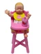 New Zuru MY MINI BABY Series 2 Pink Highchair Teal Cloud Bib Apple (OPENED)