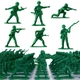 HAPTIME Toys for Boys, Toy Soldiers Set (50 pcs ) , Green Army Men Action Fig...