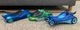 PJ Mask Vehicles, Set of 3 Catboy's Cat-Car, Gekko Mobile, GUC, Blue Green Cars