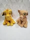 Disney's The Lion King Simba And Nala Plush Stuffed Animal  10" Plush 2019 NWT