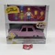 Jakks The Simpsons Family Sedan Car Figure Set Homer Bart Lisa Maggie Marge New
