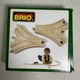 Vintage BRIO Wooden Railway Double Curved Switching Track #33347