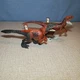 Jurassic World Dominion Extreme Damage Atrociraptor, Pyroraptor Dinosaur Figures