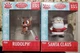 Funko Minis LOT Rudolph The Red-Nosed Reindeer FLOCKED #138 + SANTA #135 NEW