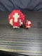 Minecraft Mattel Spawn Egg Mini Figure - Mooshroom (Red & Gray Egg)