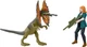 Mattel Jurassic World Dominion Human and Dino Pack, 2 Piece Assortment, Red 