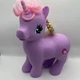 My Little Pony MLP Jumbo 10" Gi-Go Fakie Purple Rainbow Unicorn Bird SML-16-B1