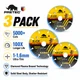 3 Pack Diamond Cutting Wheels 3"/4.5"/5" Metal Cut Off Disc Rebar Steel INOX