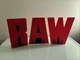 WWE RAW Stage Letter Set Complete 30th Anniversary Target Elite 3 Pack Mattel