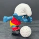 Smurfs 20035 Soccer Smurf Kicking Ball Figure Vtg Schleich Peyo PVC Figurine
