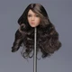 YMTOYS YMT029B 1/6 Female Girl Head Sculpt Brown Curly Hair For 12in TBL Figure