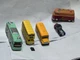 3 Diecast Buses Beatles, Bus Decotated With Candy Graphics, School Bus w Extras