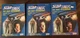 Star Trek Next Gen Galoob 3 Figure Lot 1988 Riker, Laforge, Data