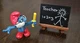 Smurfs 40224 Teacher Papa Super Smurf Chalkboard Figure Vtg Schleich Figurine