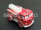 DISNEY CARS MINI RACERS WINTERTIME HOLIDAY RED FIRE TRUCK SNOW LOOSE 