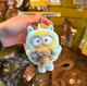 Universal Studios Despicable Me Minions Pajamas Bob Hug Tim Bear Plush Keychain