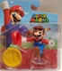 Nintendo 2021 Super Mario with Coin Action Figure Collectible Jakks 2.5 inches
