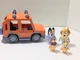 Bluey Heeler Jeep 4wd Family Car Jeep & 4 Figures Moose Toys Car Orange Figure 