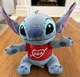 Disney Stitch Stuffed Plush Valentine's Day Lilo & Stitch Just Play 10&rdquo; XOX GUC