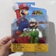 Super Mario 4" inch Action Figure Luigi With Fire Ball - Nintendo Jakks Pacific