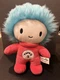 Dr. Seuss Thing 2 Stuffed Plush Doll 10" Blue Hair Red Suit Universal Studios