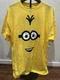 Universal Studios Minions Men's Yellow Cotton Graphic Logo T-Shirt Large