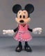 Disney Minnie Mouse Poseable Figure W/ Dress  5.5" Mattel No Shoes Cake Topper
