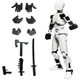 WHITE Titan 13 T13 Action Figure 3D Printed Movable Nova Lucky 13 Robot Model