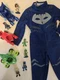 Catboy PJ Masks Halloween Costume With Tail (No Mask) + Toys Figures Vehicles 